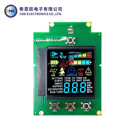 va黑白液晶显示屏 段码屏单色lcd ups液晶屏原厂定制lcm液晶模块